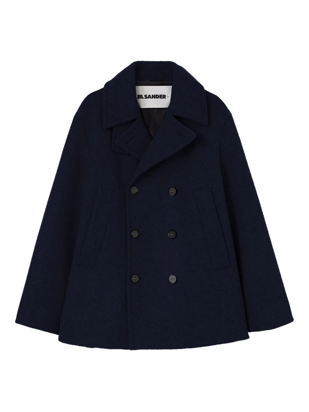 Jil Sander Jack met dubbele rij knopen Blauw