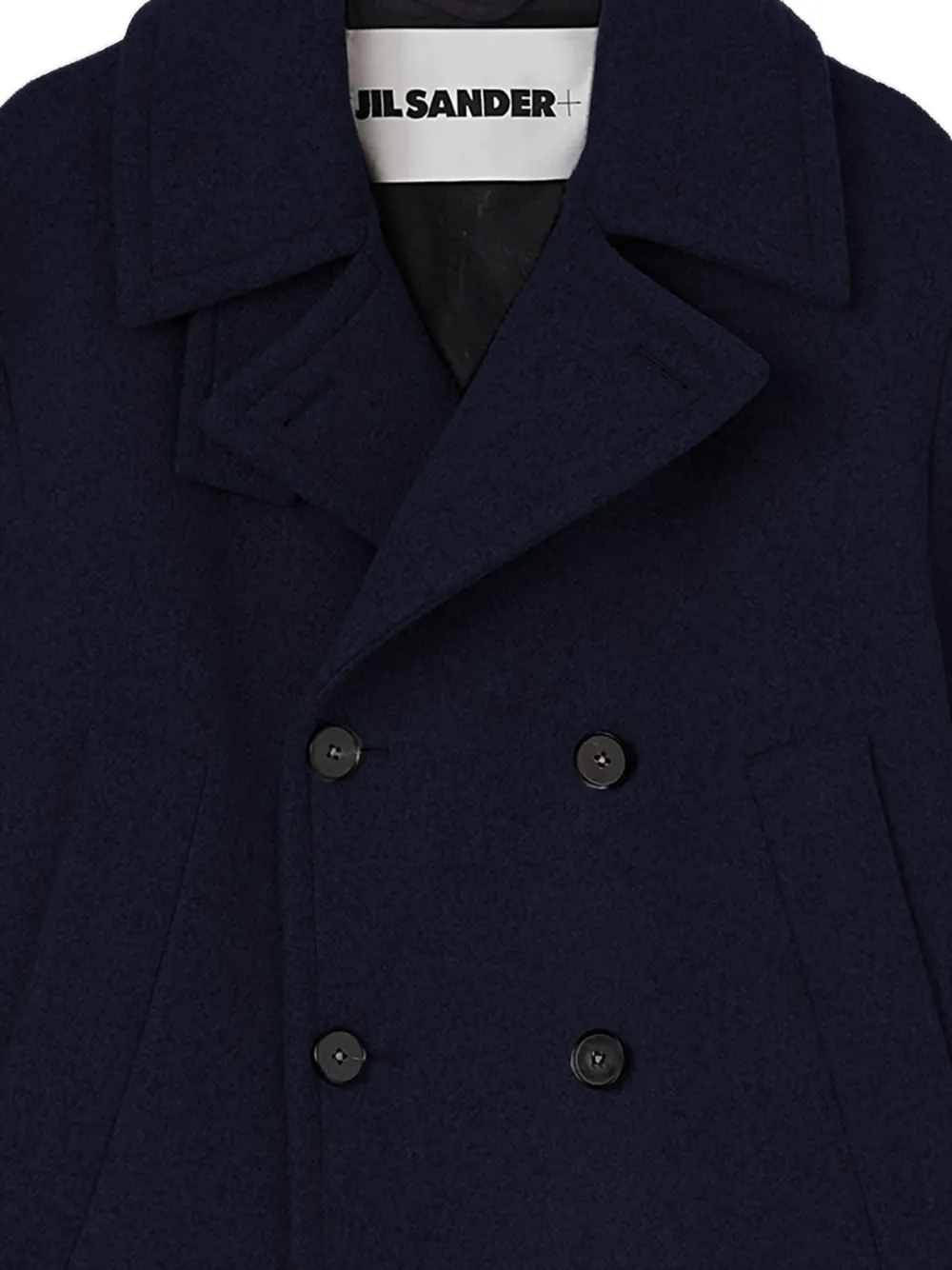 Jil Sander Jack met dubbele rij knopen Blauw