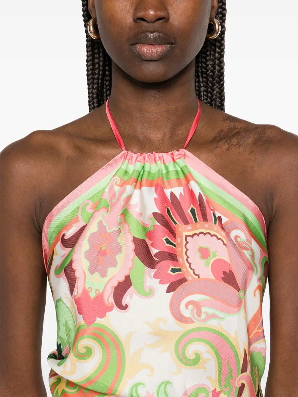ETRO Top met paisley-print Roze