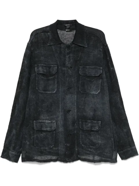 Avant Toi knitted shirt jacket