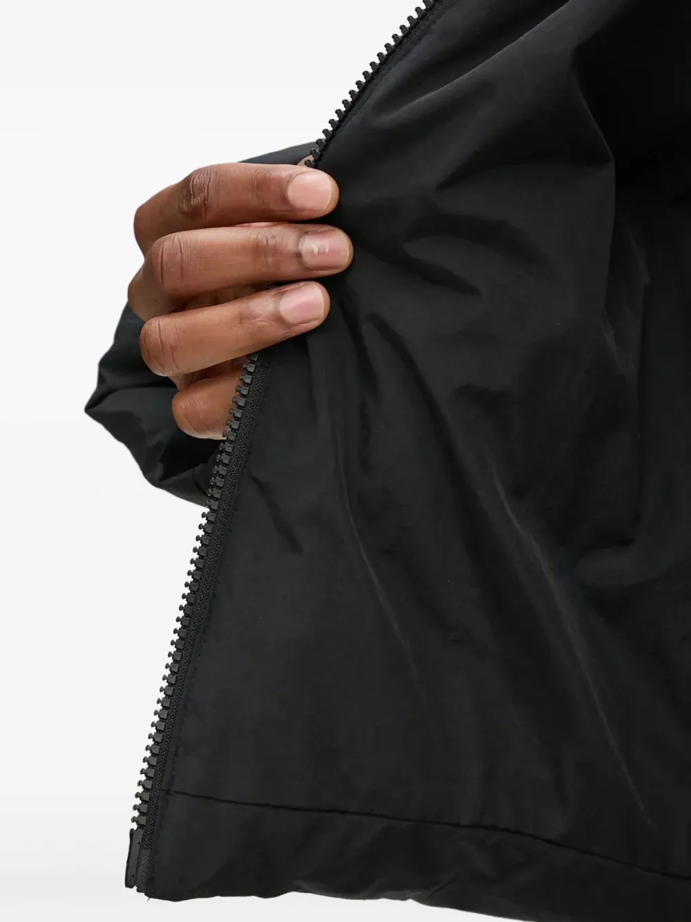 HELIOT EMIL Gewatteerd jack met ritsdetail Zwart