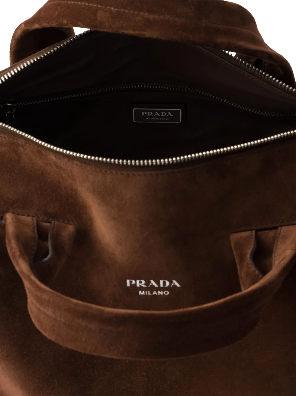 Prada Suède duffeltas Bruin