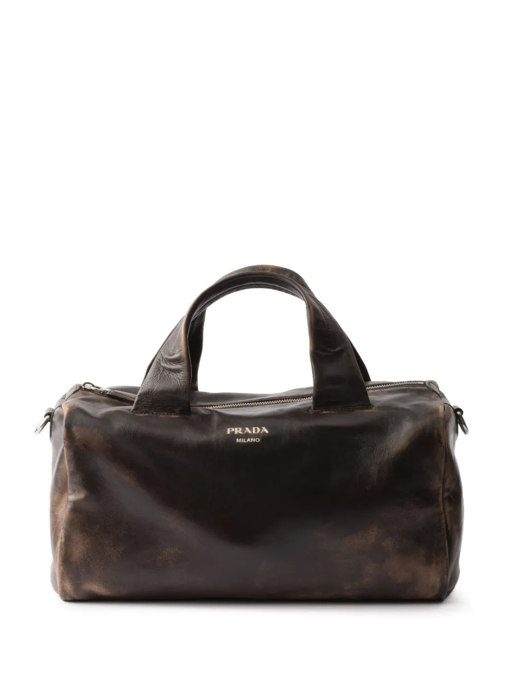 Prada Duffeltas van nappa leer Bruin