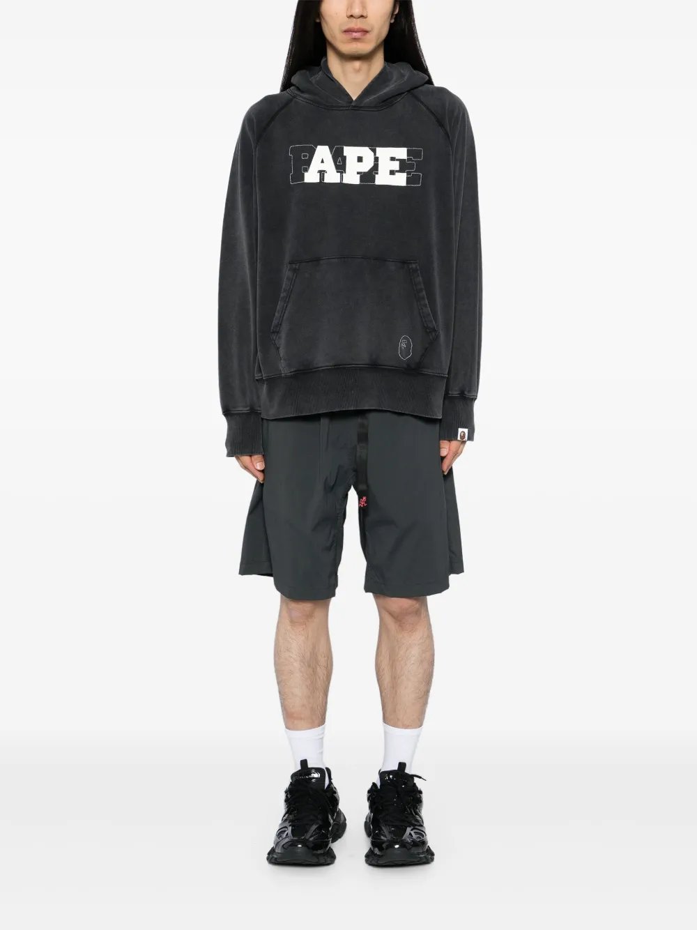 A BATHING APE® Hoodie met logoprint - Zwart