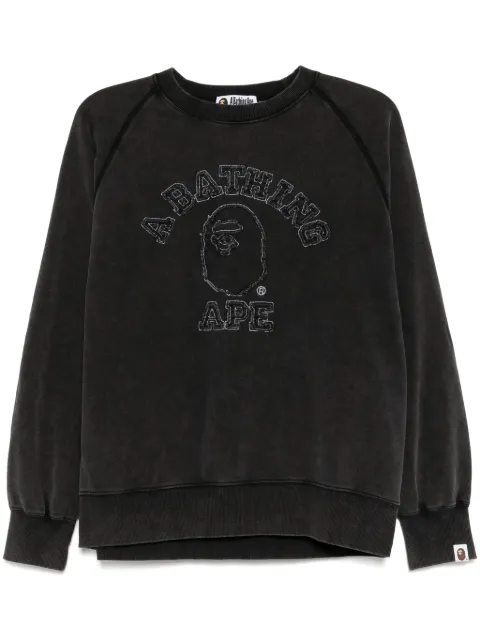 A BATHING APE® logo patch sweater