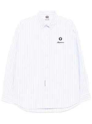 Sporty & Rich ストライプ オーバーサイズシャツ | ホワイト | FARFETCH JP