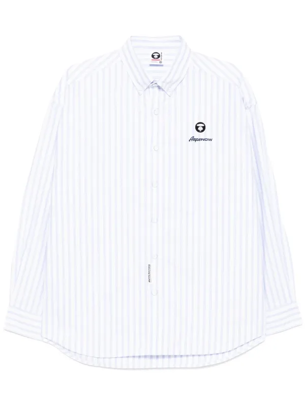 AAPE BY *A BATHING APE® ストライプ シャツ | ホワイト | FARFETCH JP