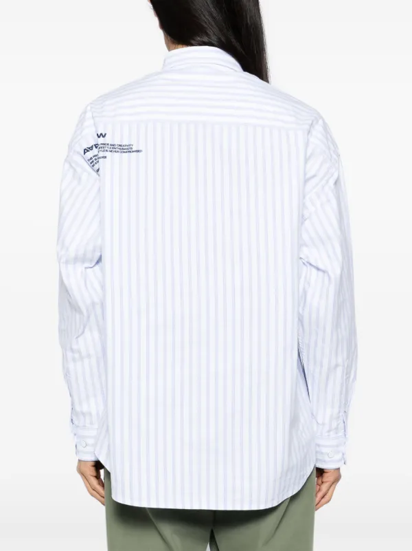 AAPE BY *A BATHING APE® ストライプ シャツ | ホワイト | FARFETCH JP
