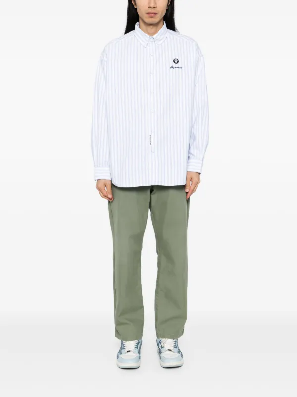 AAPE BY *A BATHING APE® ストライプ シャツ | ホワイト | FARFETCH JP