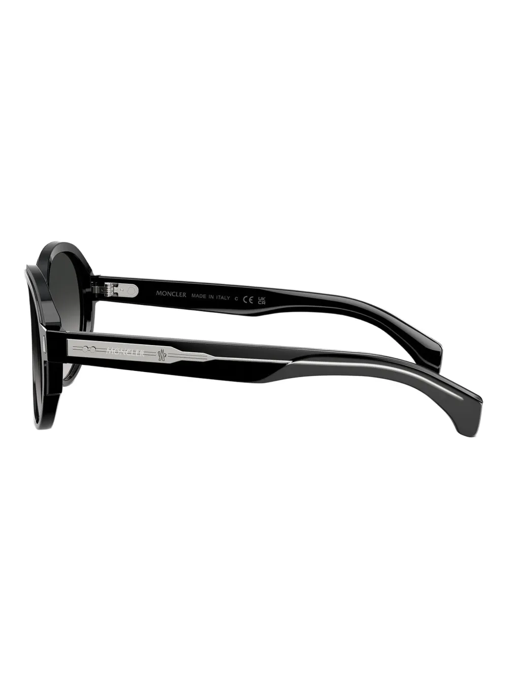 Moncler Eyewear Gradient-lenses Sunglasses - Black 