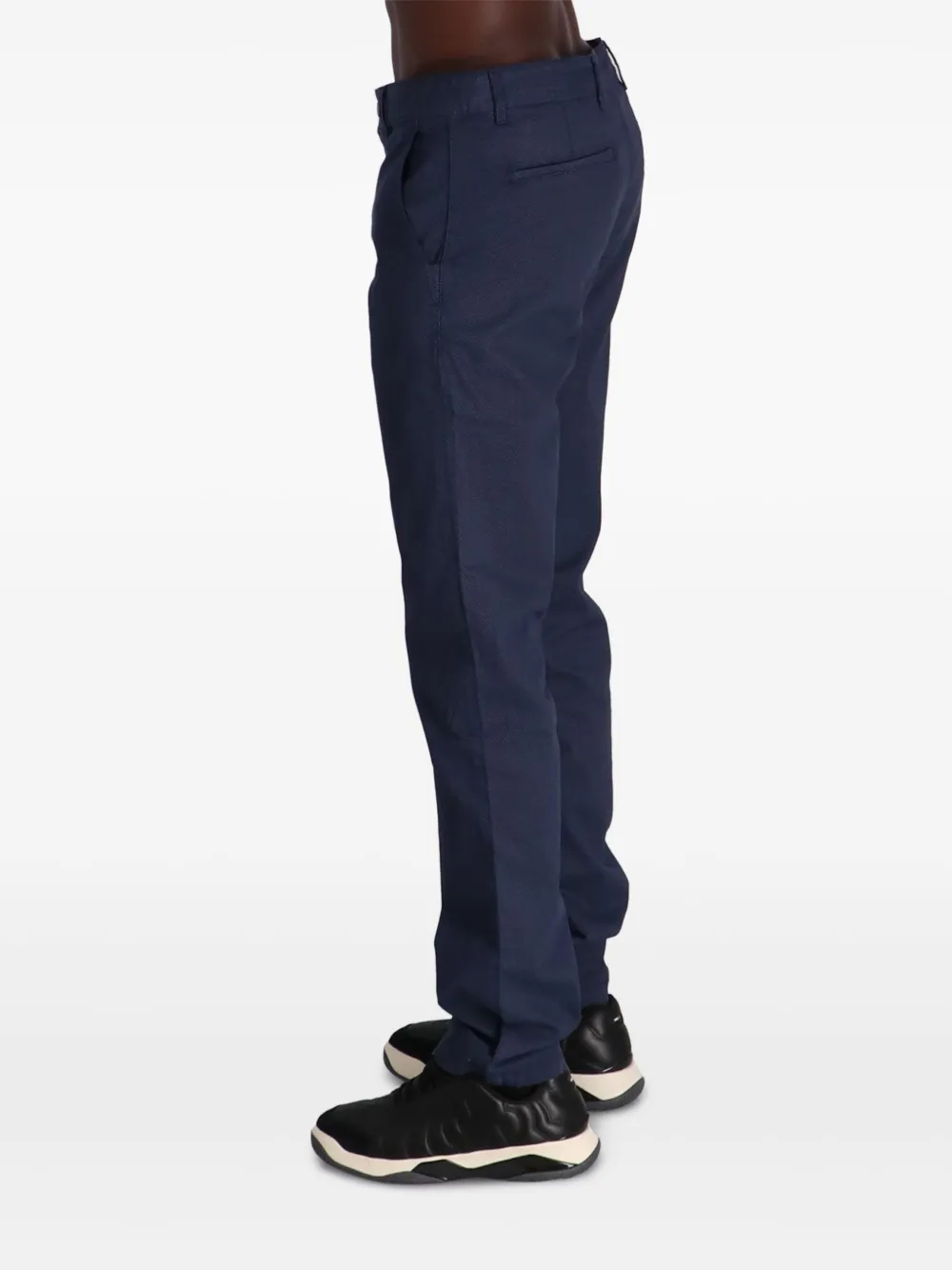 BOSS Broek met toelopende pijpen Blauw