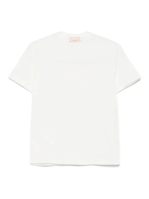 Elisabetta Franchi La Mia Bambina rhinestone-logo T-shirt