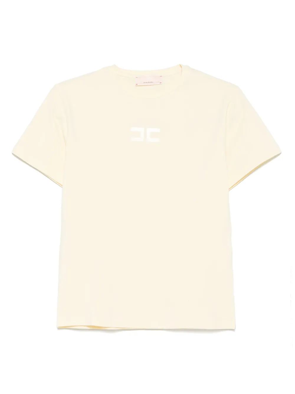 Elisabetta Franchi La Mia Bambina T-shirt met logopatch Geel