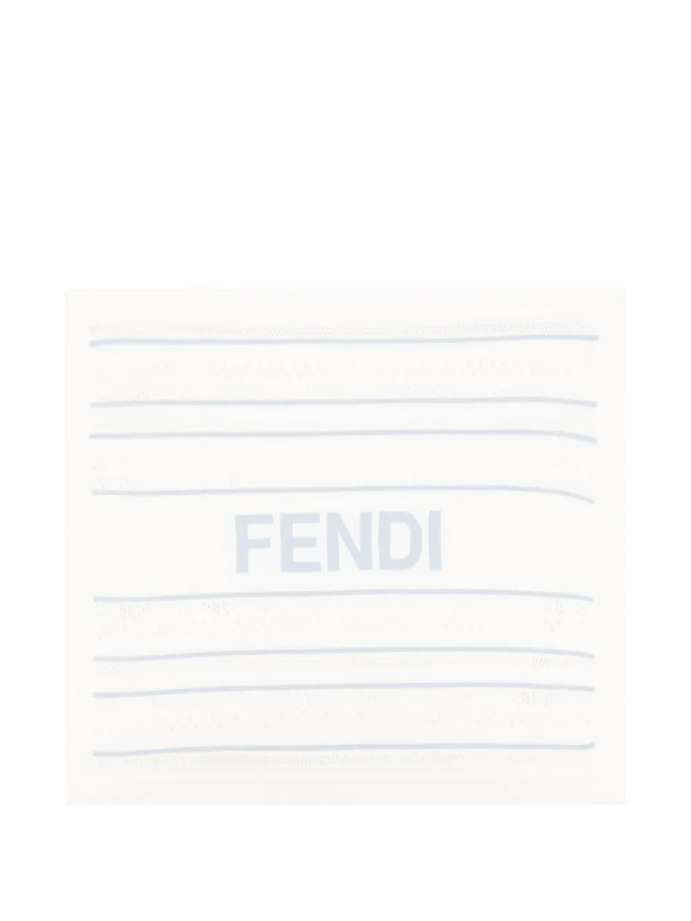 Fendi Kids Gehaakte babydeken Wit