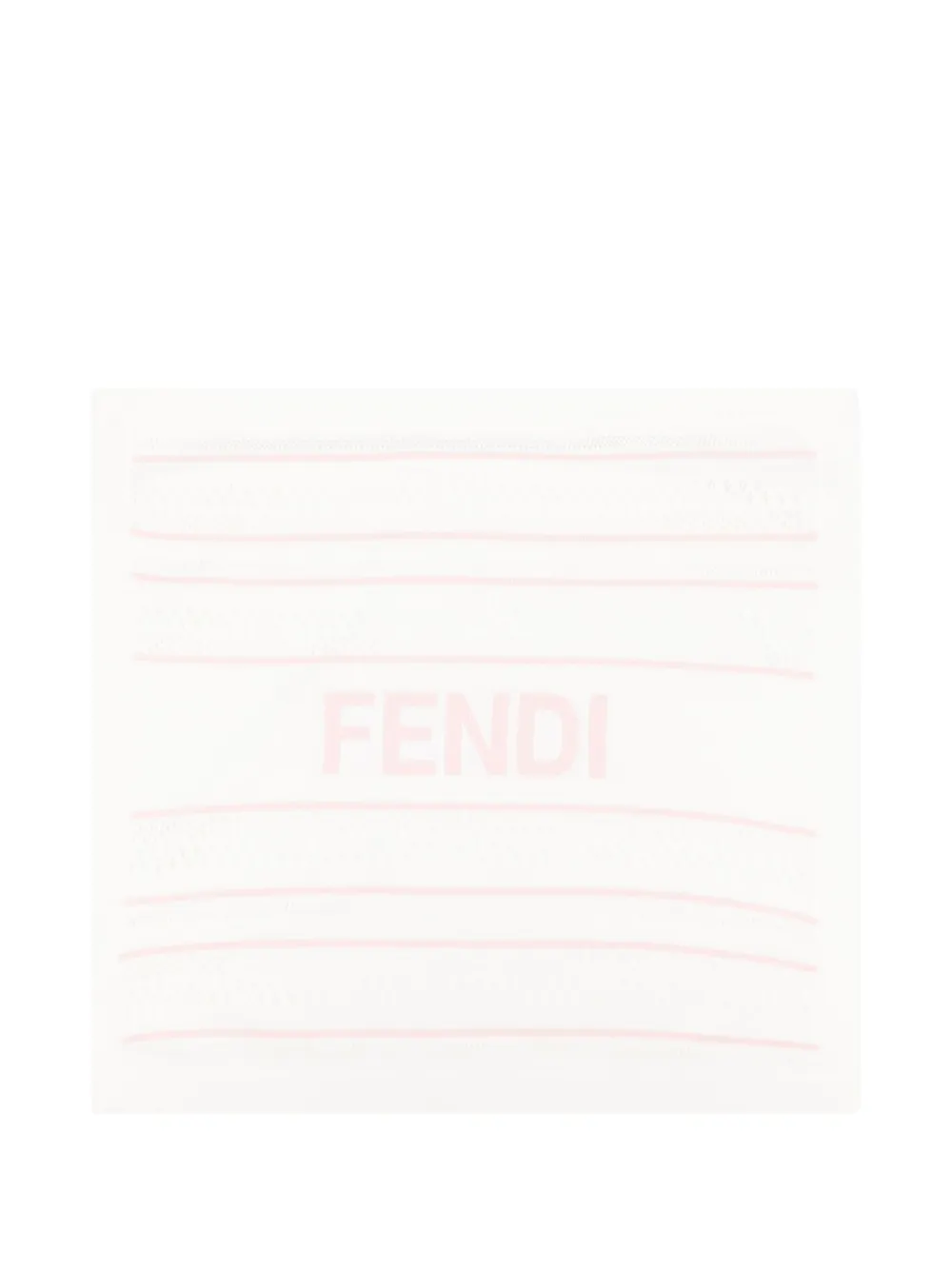 Fendi Kids Gehaakte babydeken Wit