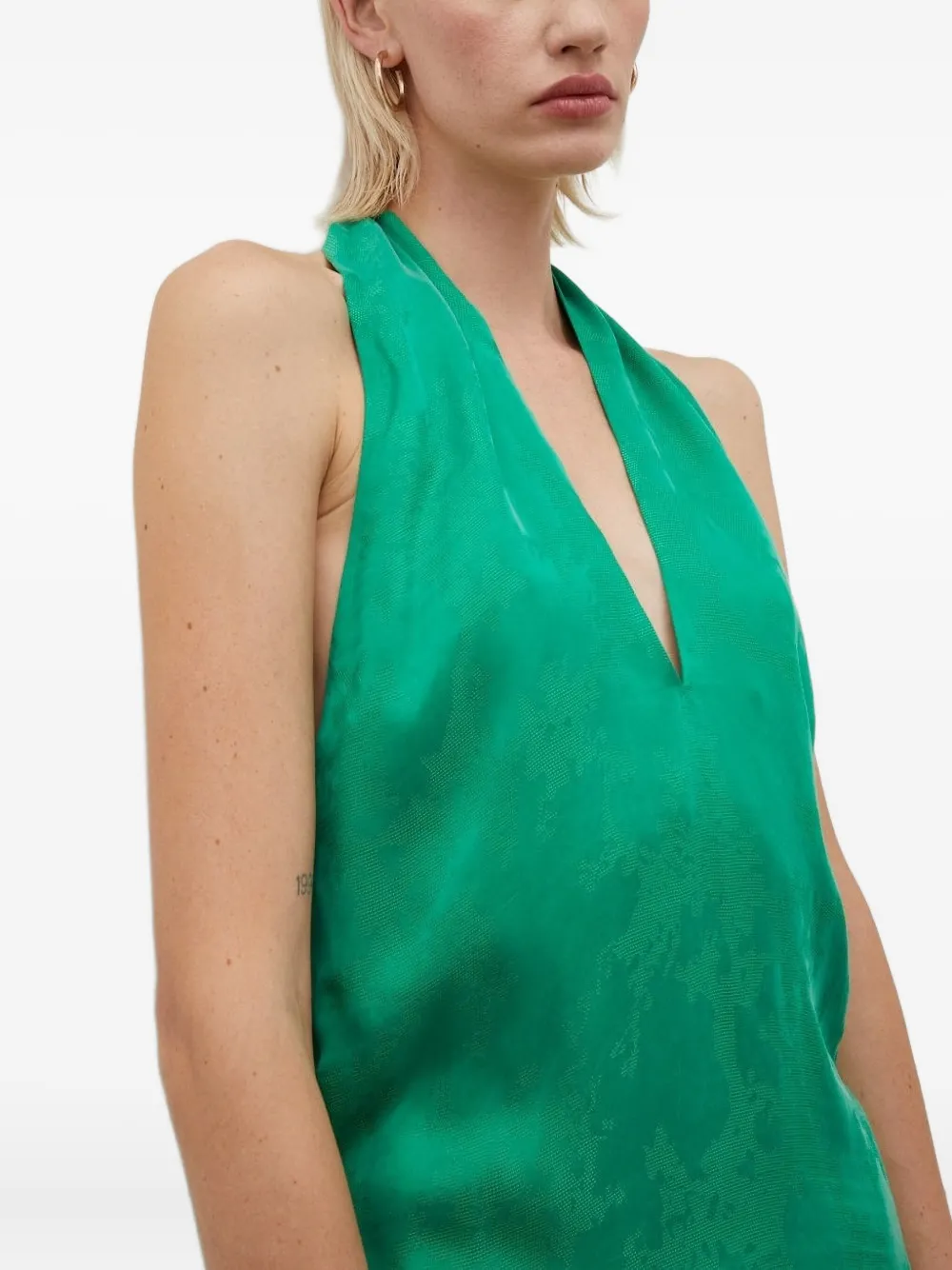 HERSKIND Top met V-hals Groen