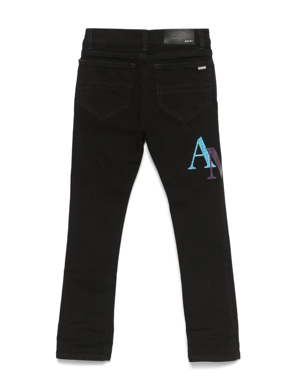 AMIRI KIDS Jeans met logoprint - Zwart