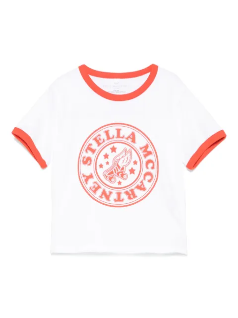Stella McCartney Kids t-shirt med logotyp
