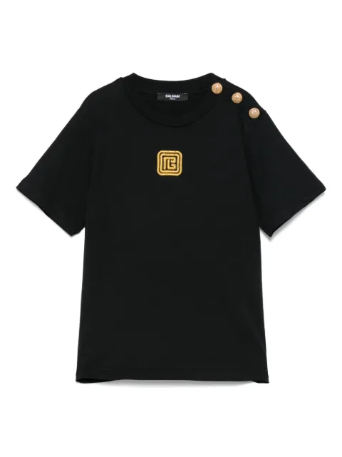 Balmain Kids logo-embroidered T-shirt