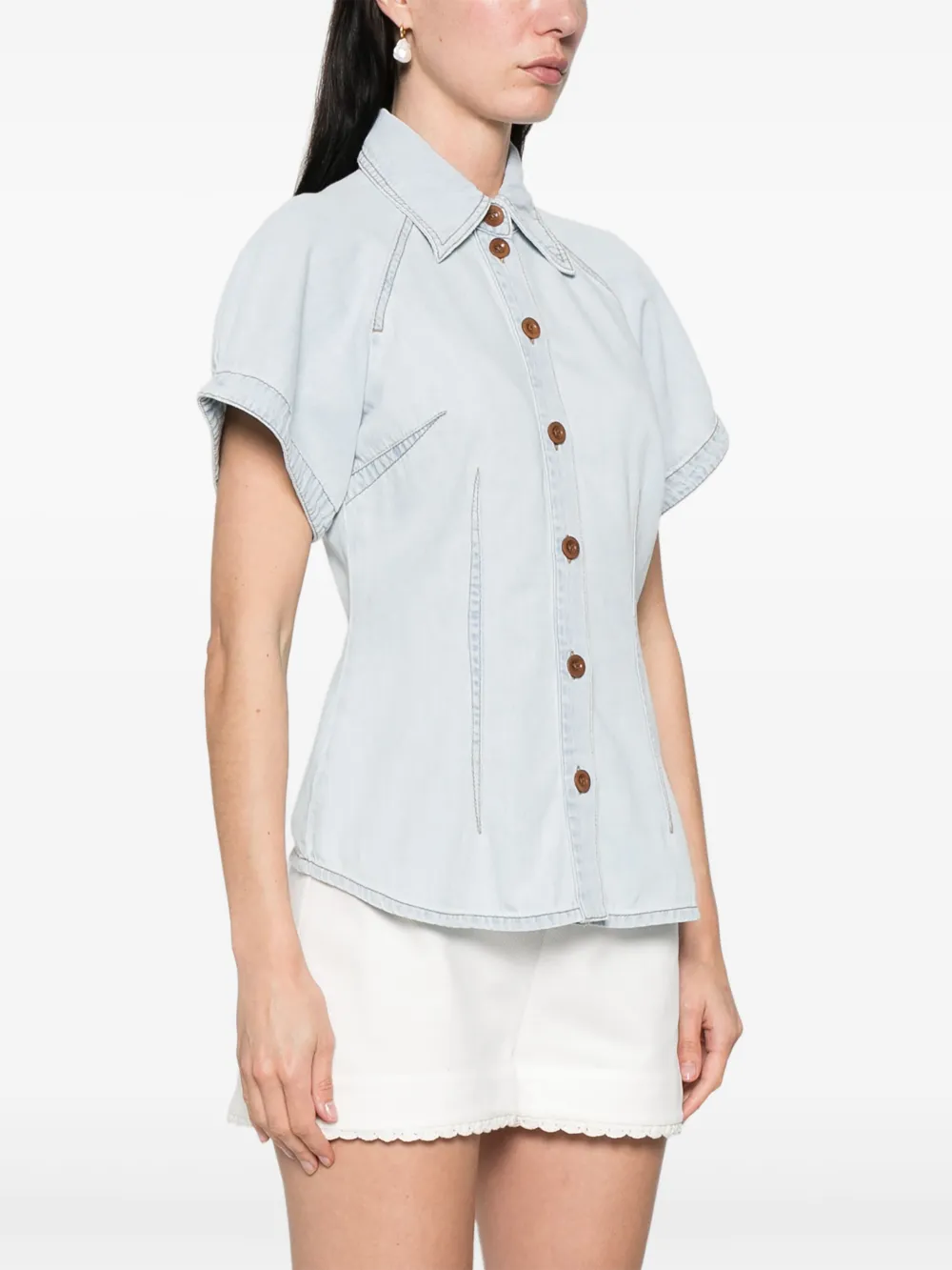 ZIMMERMANN Tallow shirt Blauw