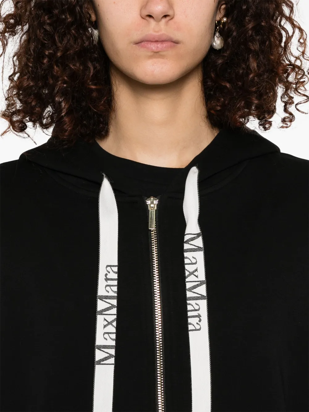 'S Max Mara Jour hoodie Zwart