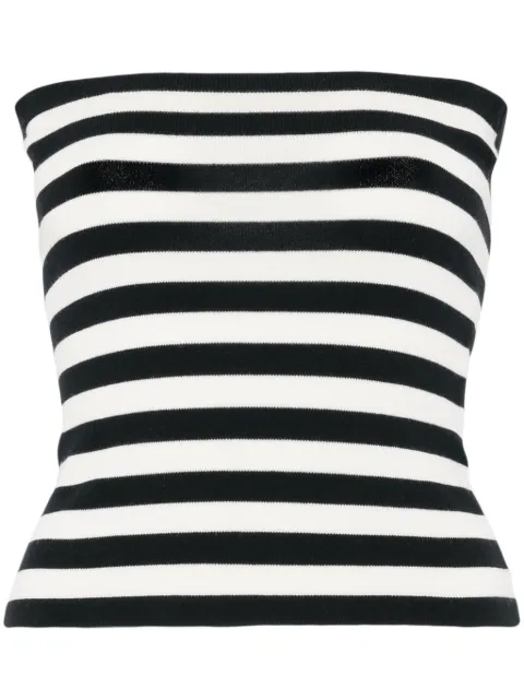 Eric Bompard striped strapless top