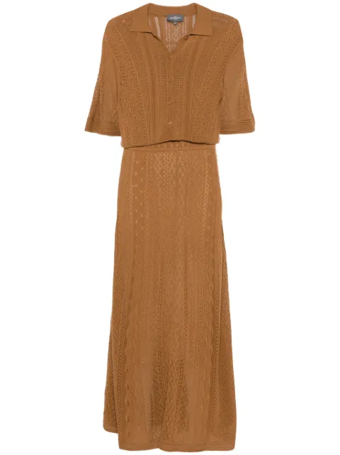 Eric Bompard pointelle polo dress