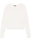 Eric Bompard ribbed sweater - White