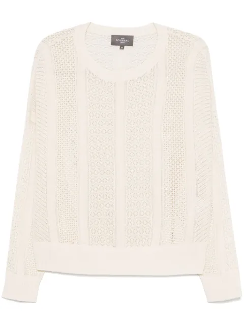 Eric Bompard pointelle round-neck sweater