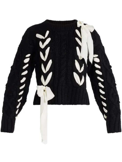 LoveShackFancy pull Parson - Noir - LoveShackFancy - Modalova