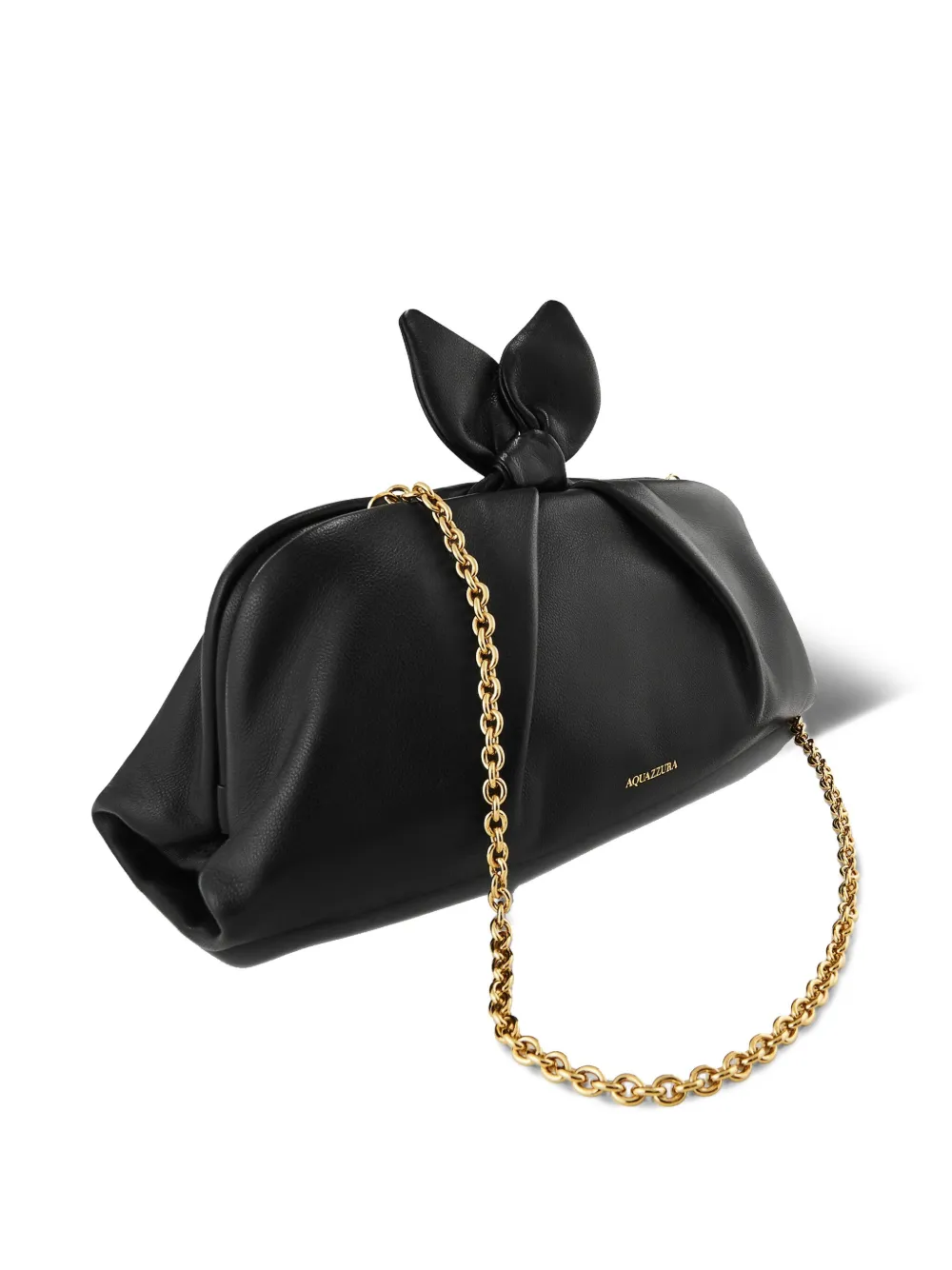Aquazzura Kleine Bow Tie clutch Zwart