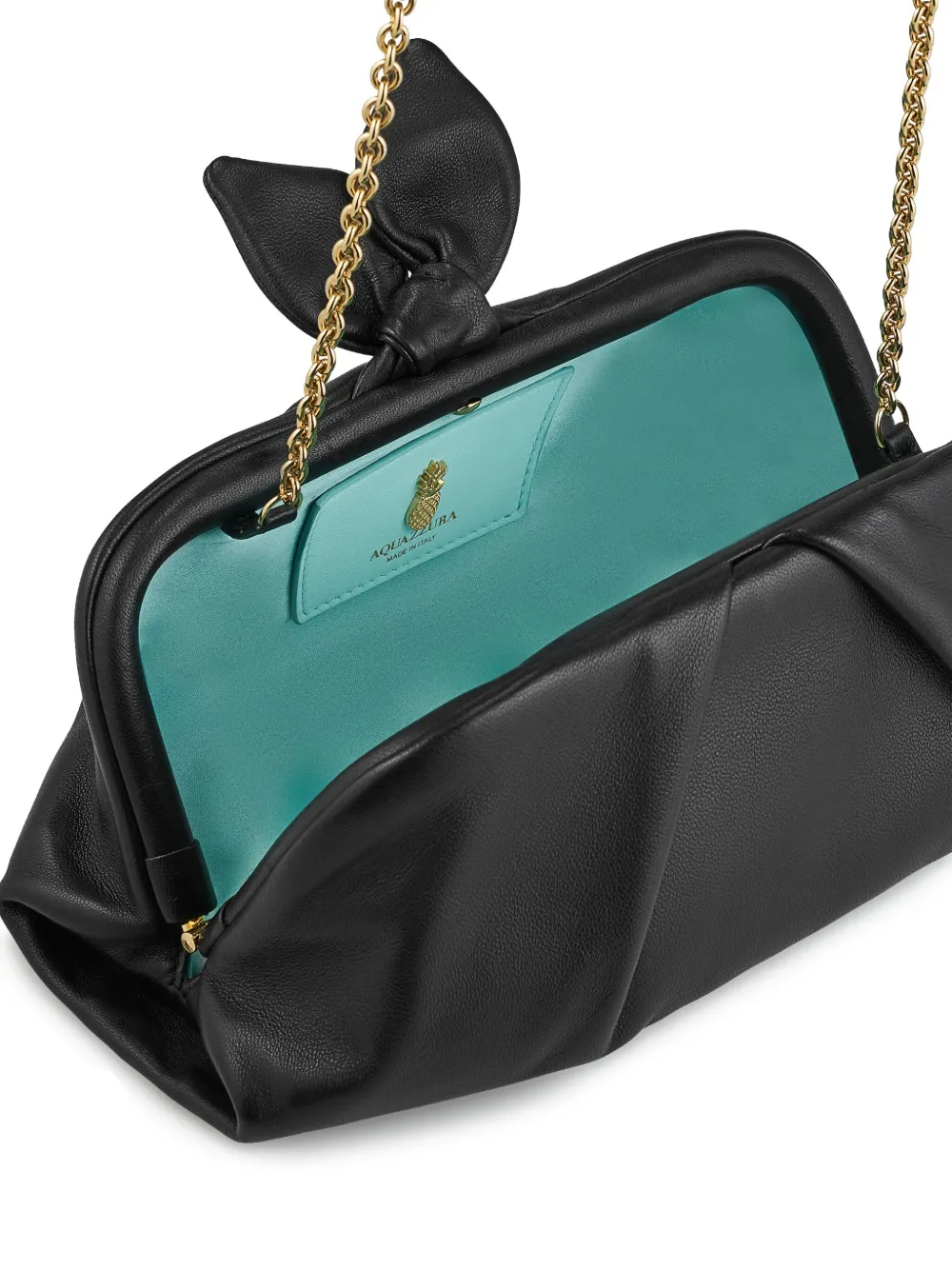 Aquazzura Kleine Bow Tie clutch Zwart