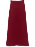 Eric Bompard pointelle-knit trousers - Red