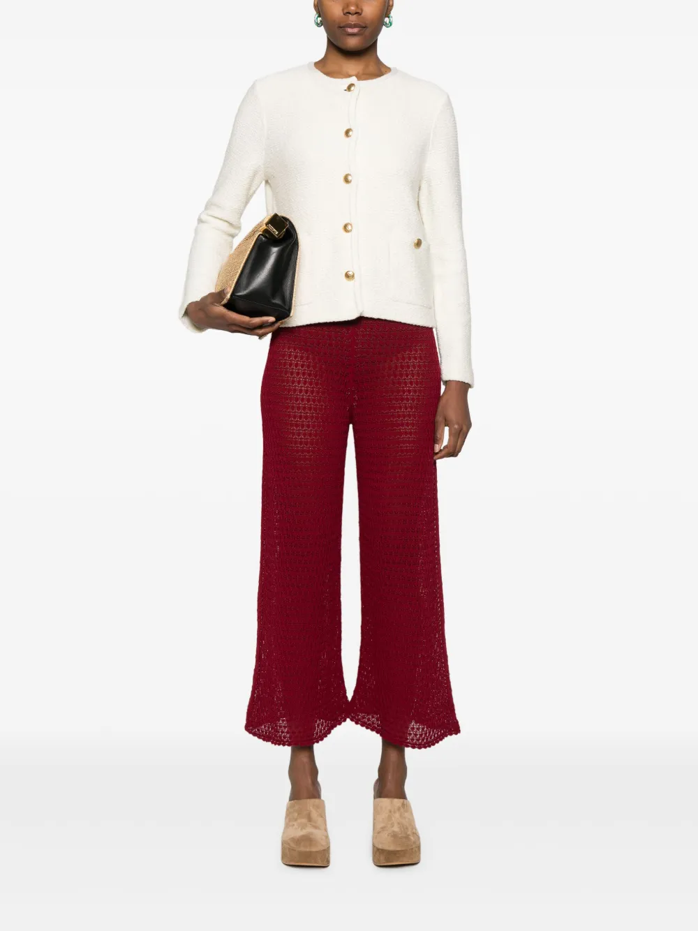 ericbompard Eric Bompard Gebreide broek - Rood