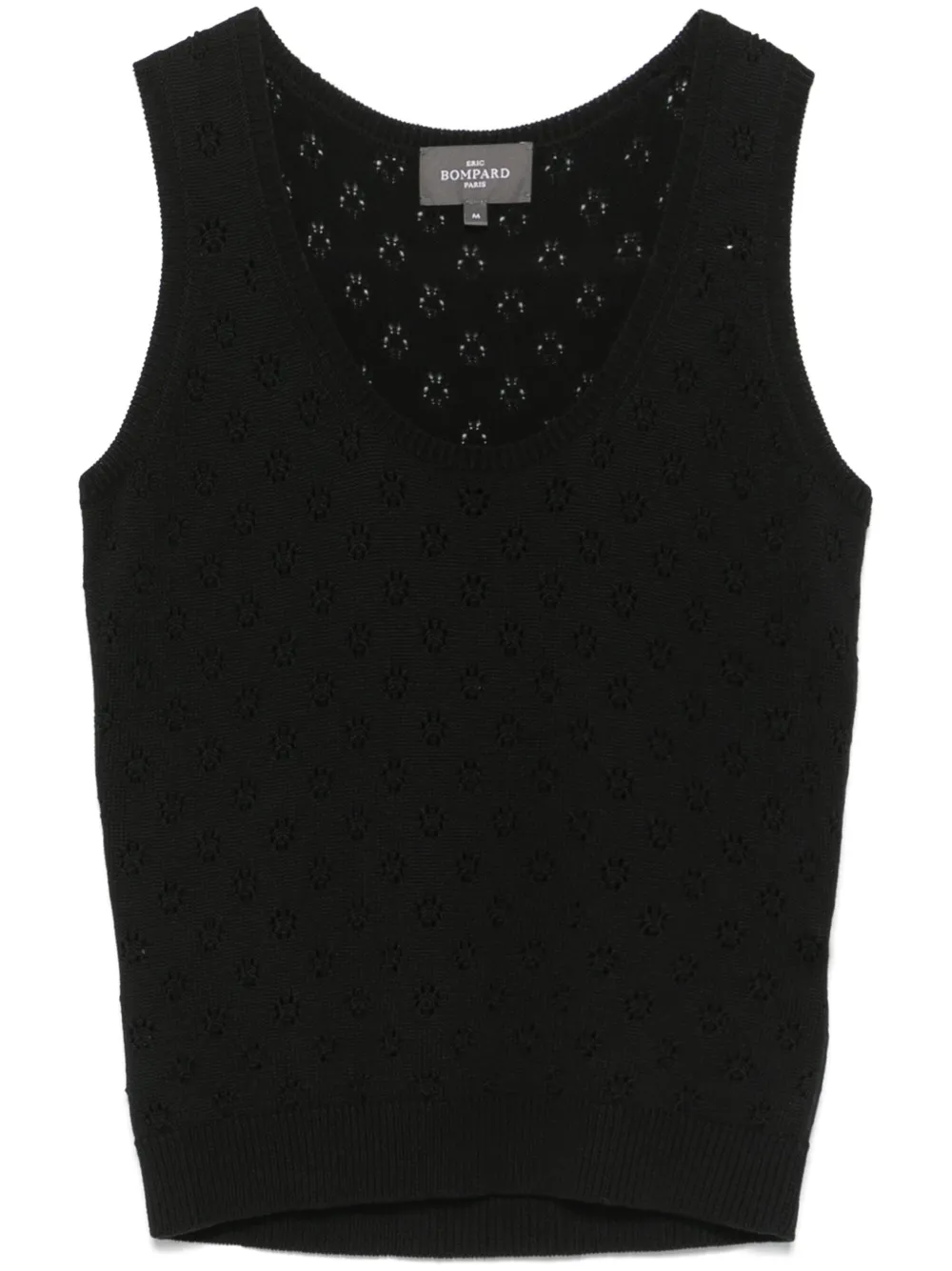 Eric Bompard pointelle-knit tank top | Black | Image 1