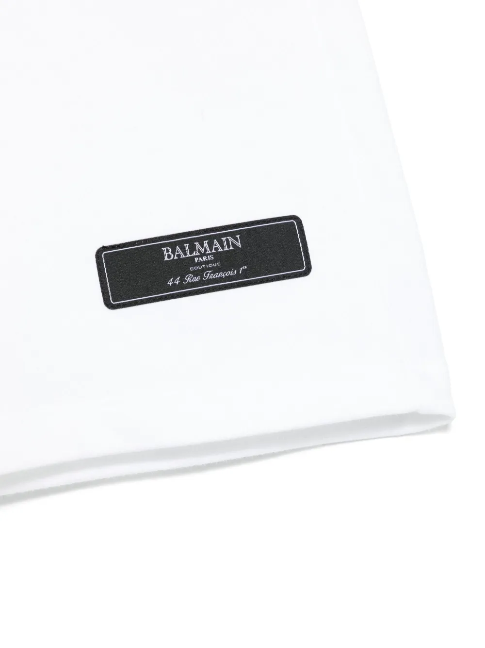 Balmain Kids Shorts met logopatch Wit