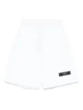 Balmain Kids logo-patch shorts - White