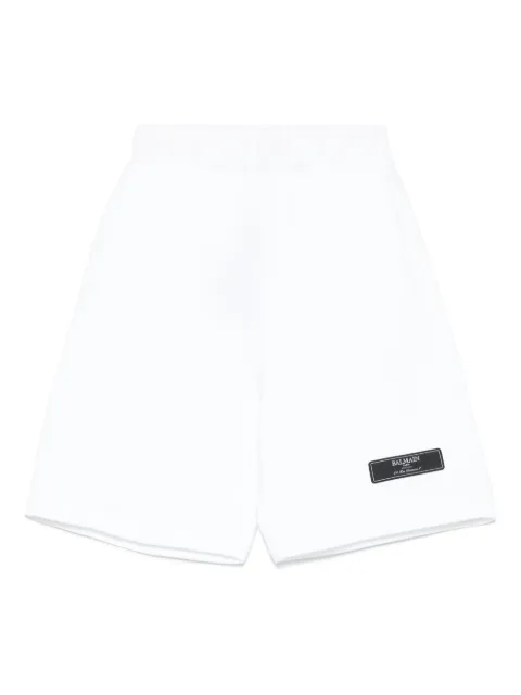 Balmain Kids Bermuda com patch de logo