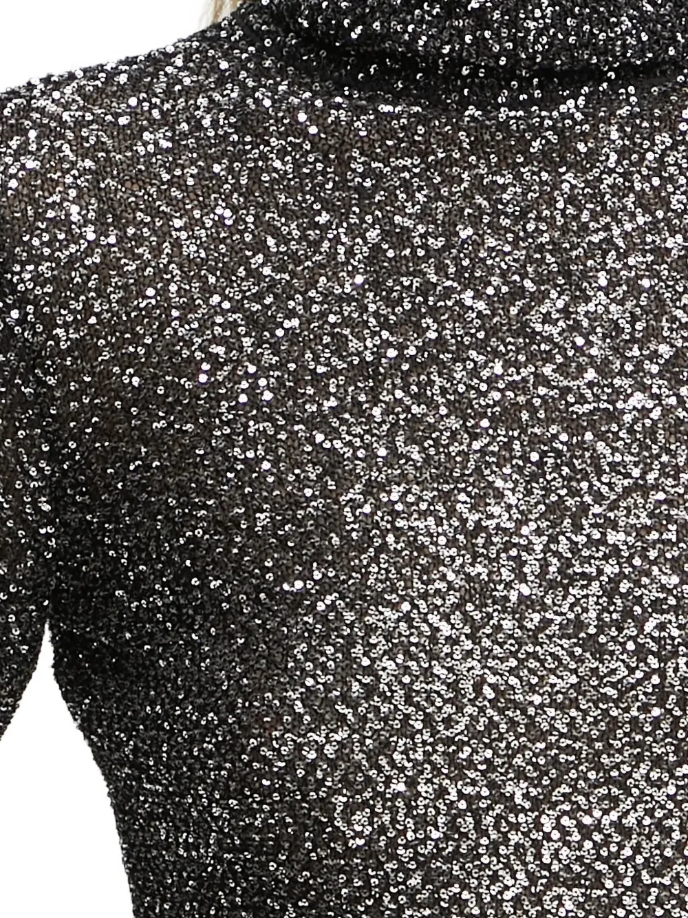 A.L.C. sequinned turtleneck top Grijs