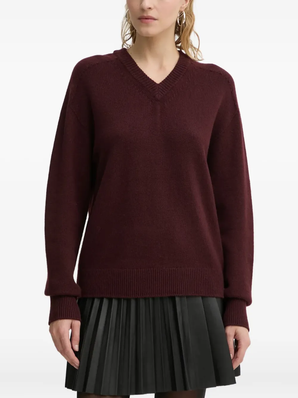 A.l.c Calven Sweater In Burgundy