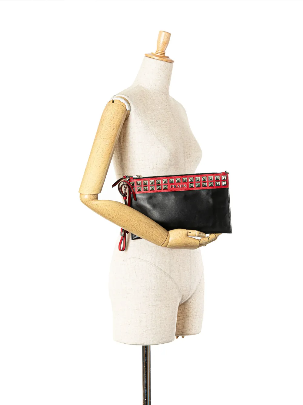 Prada Pre-Owned 2000-2023 City Calf Elektra clutch bag - Zwart