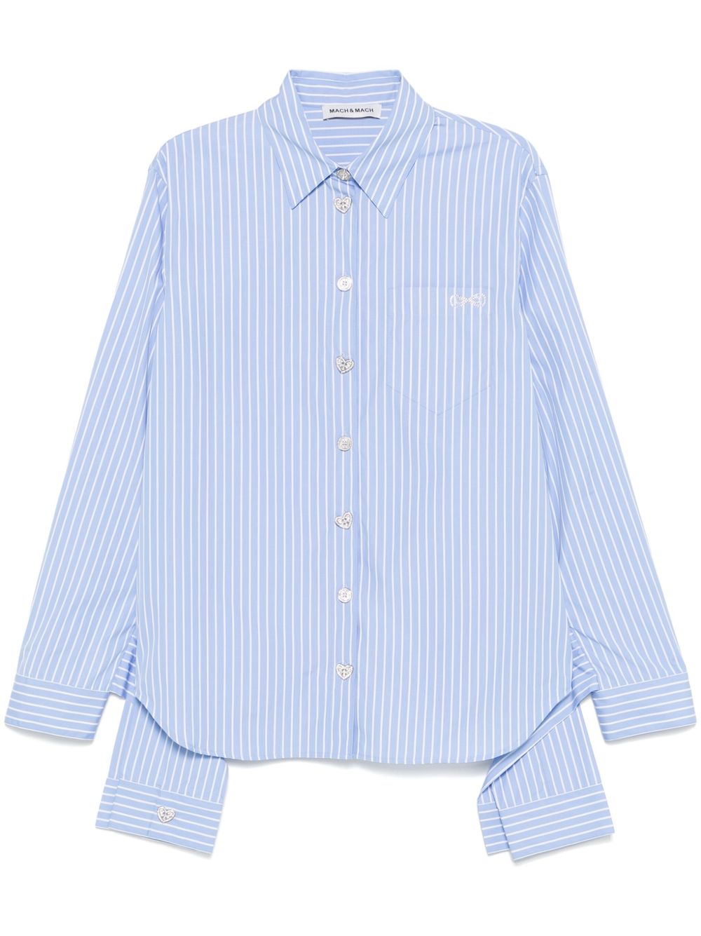 MACH & MACH STRIPED COTTON SHIRT