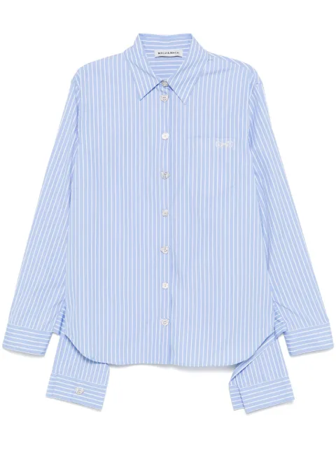 MACH & MACH camisa con rayas estampadas