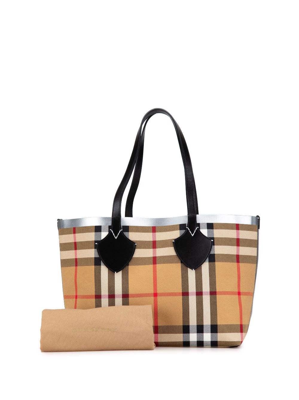 Burberry Pre-Owned 2018-2024 House Check Canvas The Giant Reversible tote bag - Bruin