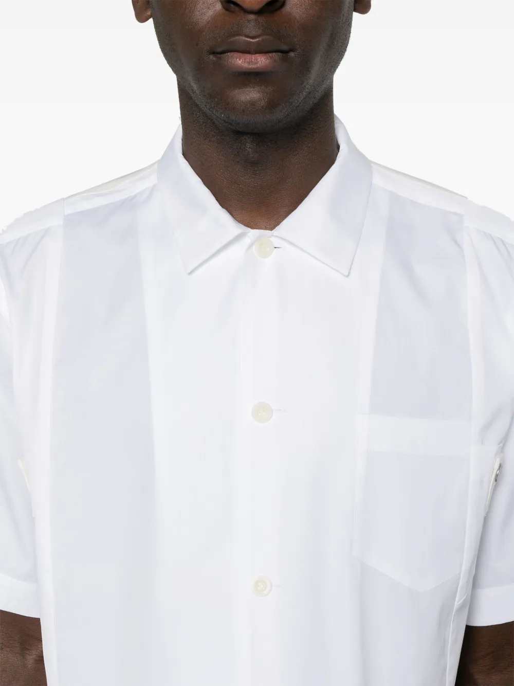 sacai Overhemd met vlakken Wit