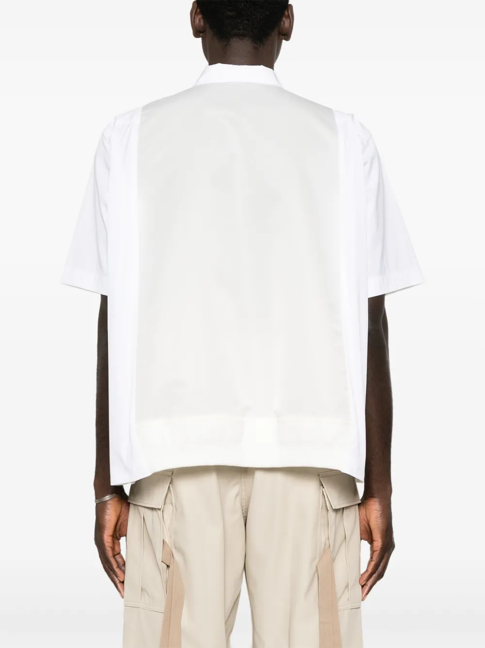 sacai Overhemd met vlakken Wit