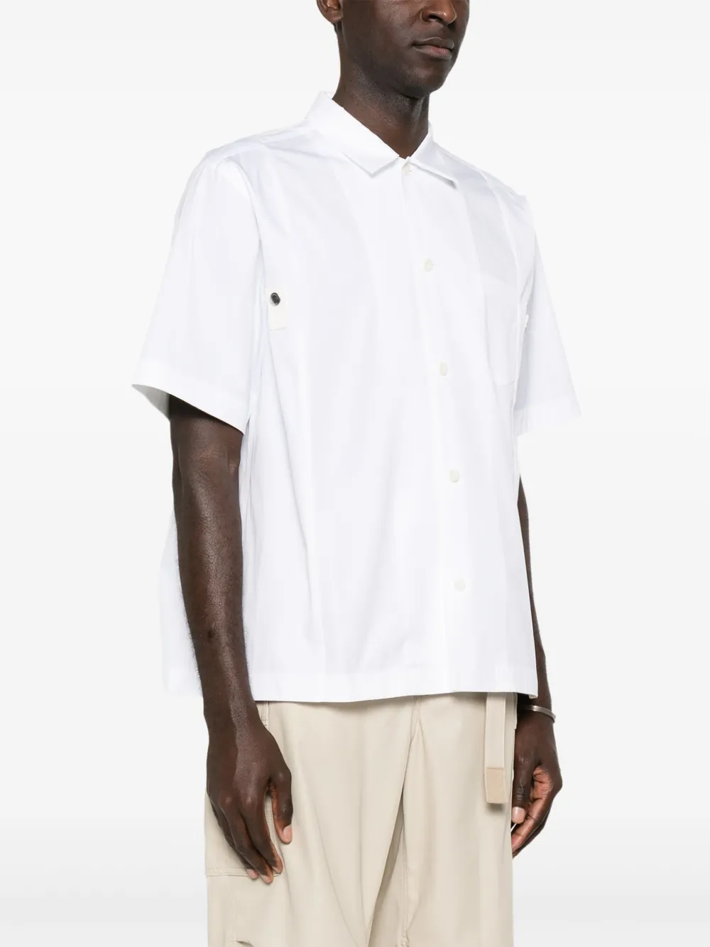 sacai Overhemd met vlakken Wit