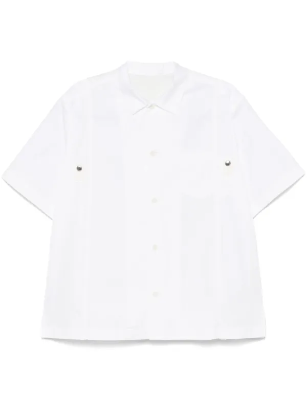 sacai　ホワイトシャツ Sacai パネル シャツ | ホワイト | FARFETCH JP