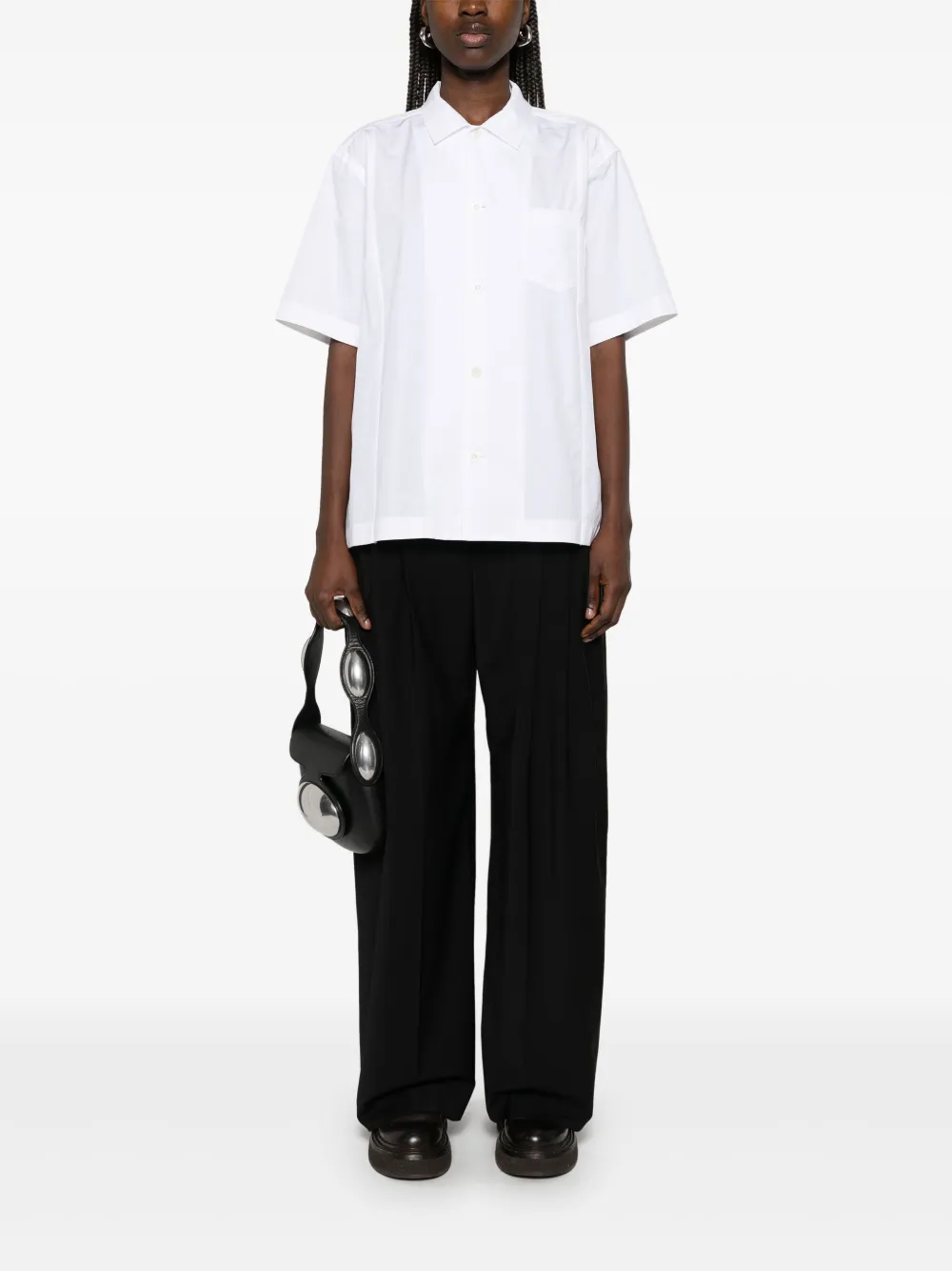 Sacai パネル シャツ | ホワイト | FARFETCH JP