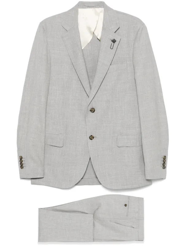 Lardini シングルスーツ | グレー | FARFETCH JP